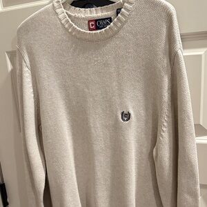 Chaps Men's Off-White Crewneck Sweater